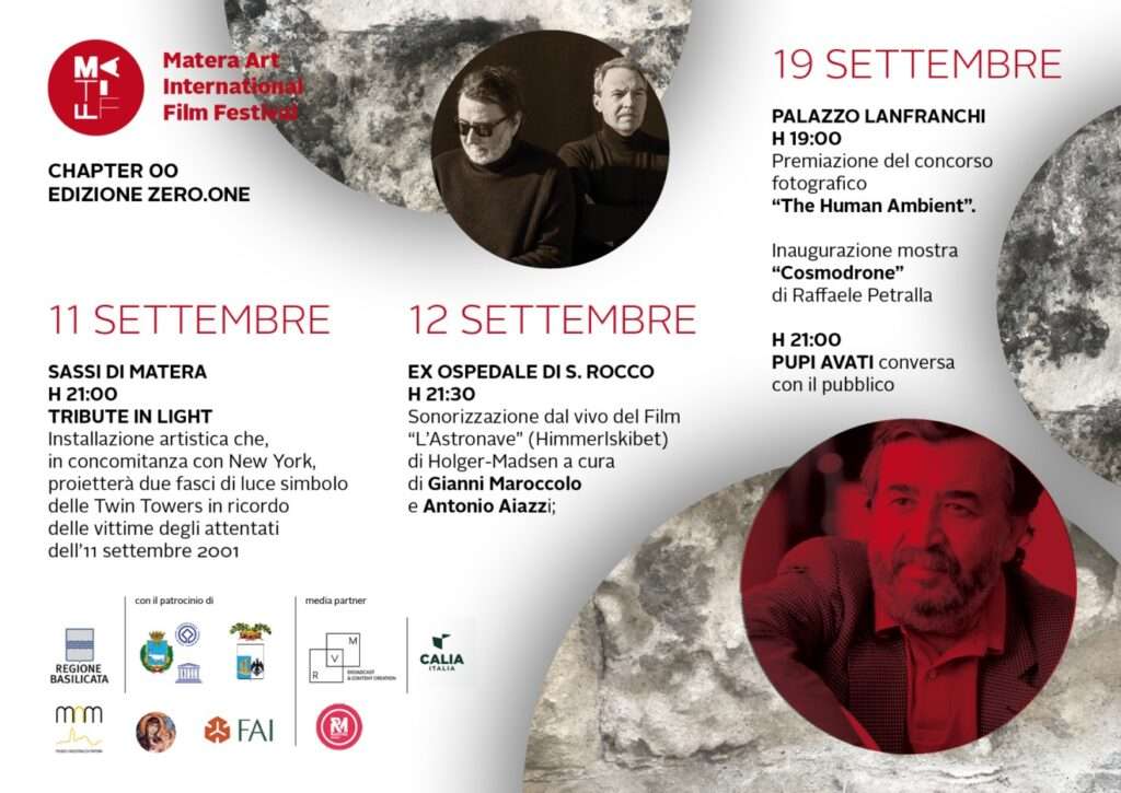 Al via il Matera Art International Film Festival: tante novità e una programmazione raddoppiata