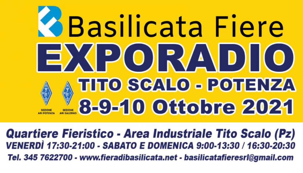 Expo Radio e Informatica al quartiere Fieristico di Tito Scalo l'8-9-10 Ottobre