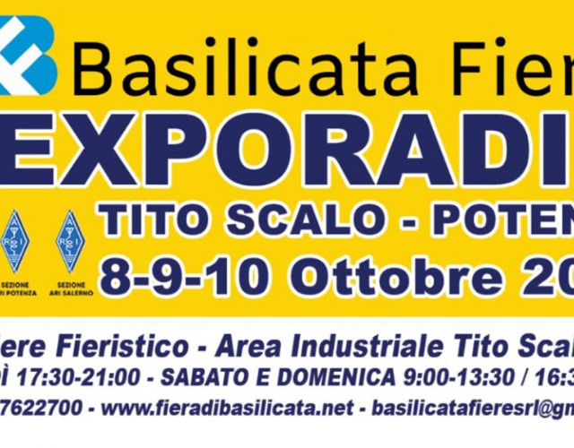 Expo Radio e Informatica al quartiere Fieristico di Tito Scalo l'8-9-10 Ottobre