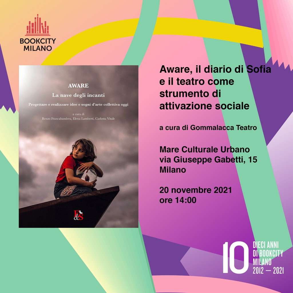 Gommalacca Teatro a BookCity Milano con il libro “Aware - La nave degli incanti”