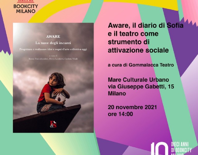 Gommalacca Teatro a BookCity Milano con il libro “Aware - La nave degli incanti”