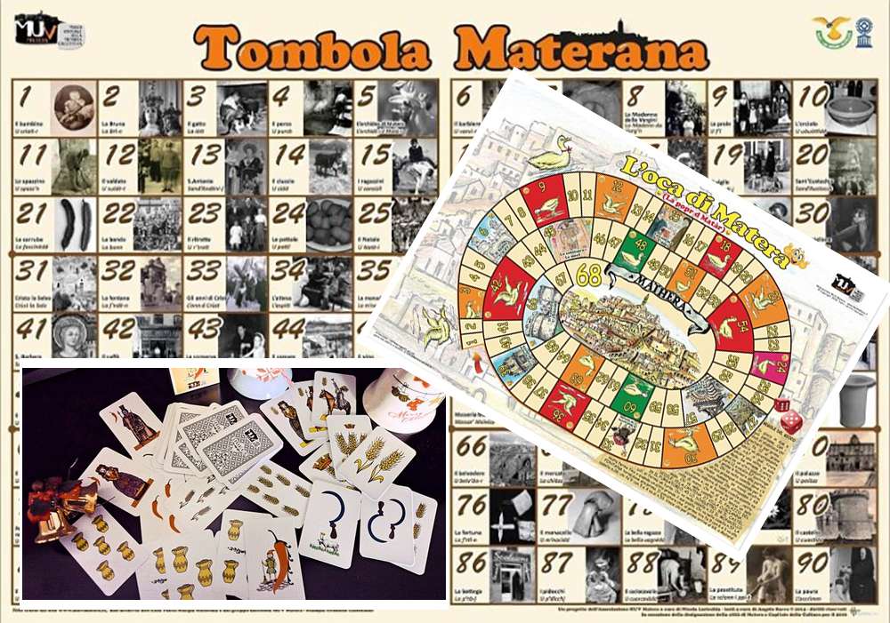 La Tombola materana, il Gioco dell’oca di Matera e le carte materane