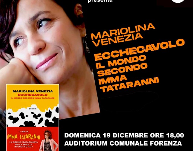 Mariolina Venezia racconta Imma Tataranni: a Forenza l'incontro con l'autrice che ha ispirato la famosa fiction RAI