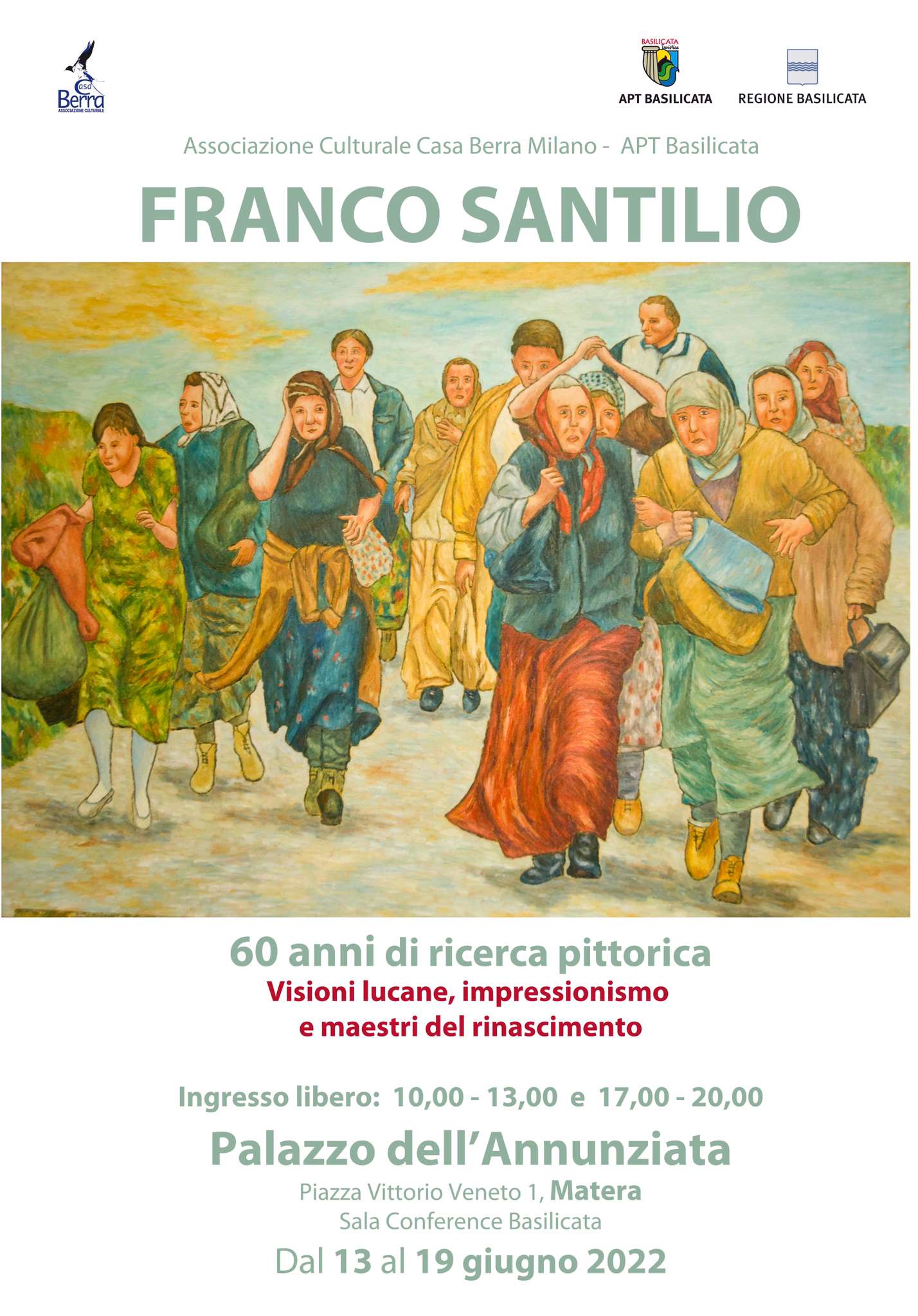 A Matera la mostra d’arte dell’artista pisticcese Franco Santilio