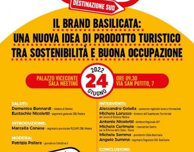 “Il brand Basilicata”: a Matera si discute dell’idea di un nuovo prodotto turistico, tra sostenibilità e buona occupazione