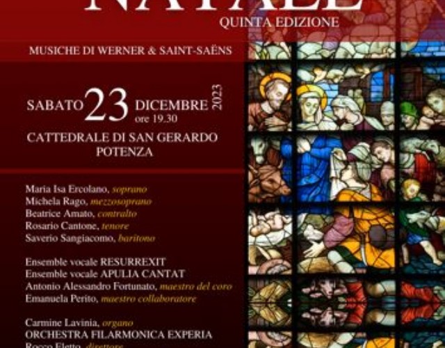 Ritorna il Concerto di Natale nella Cattedrale di Potenza