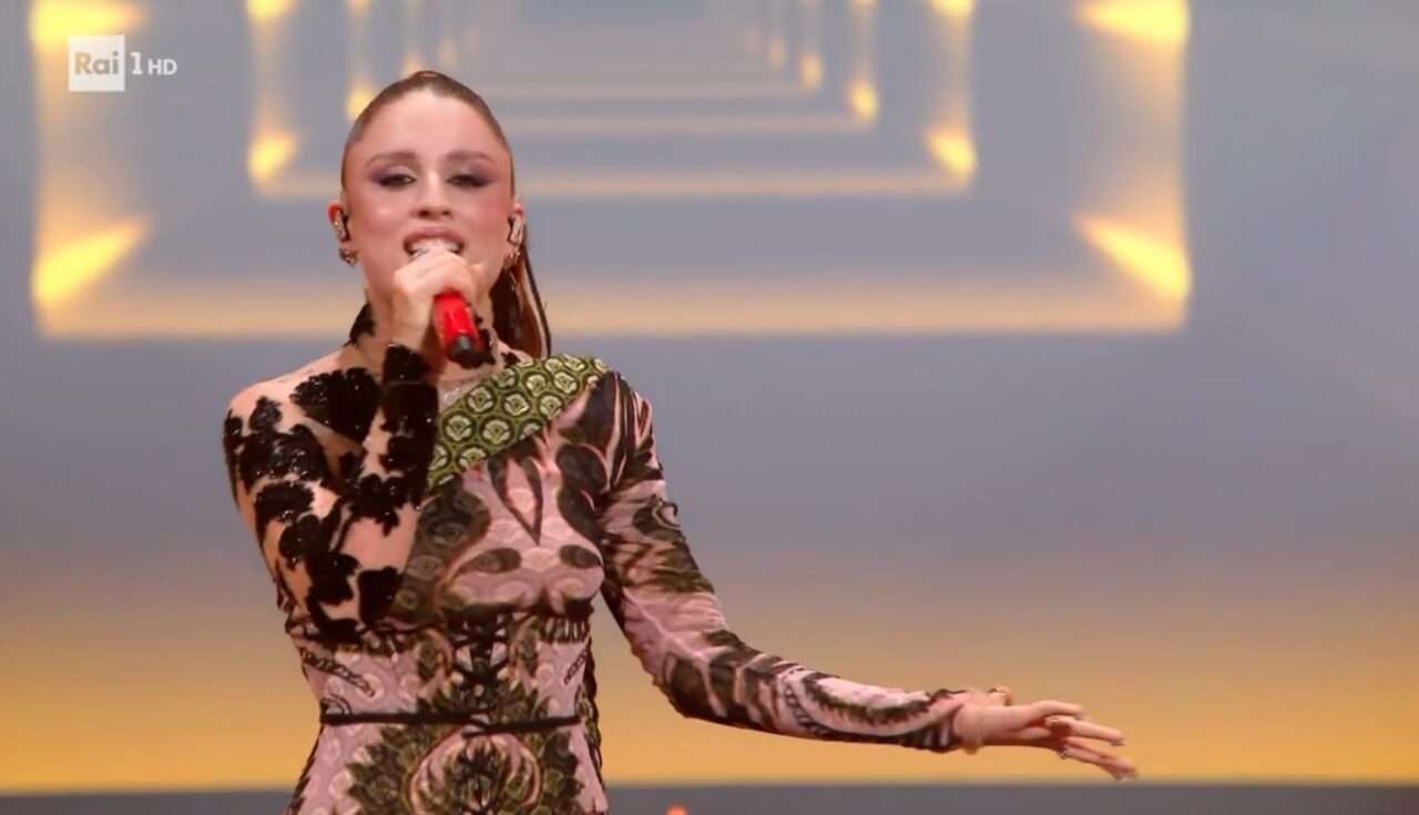 La lucana Angelina Mango seconda classificata della prima serata del Festival di Sanremo