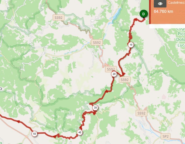 Castelmezzano – Marsiconuovo 64 KM