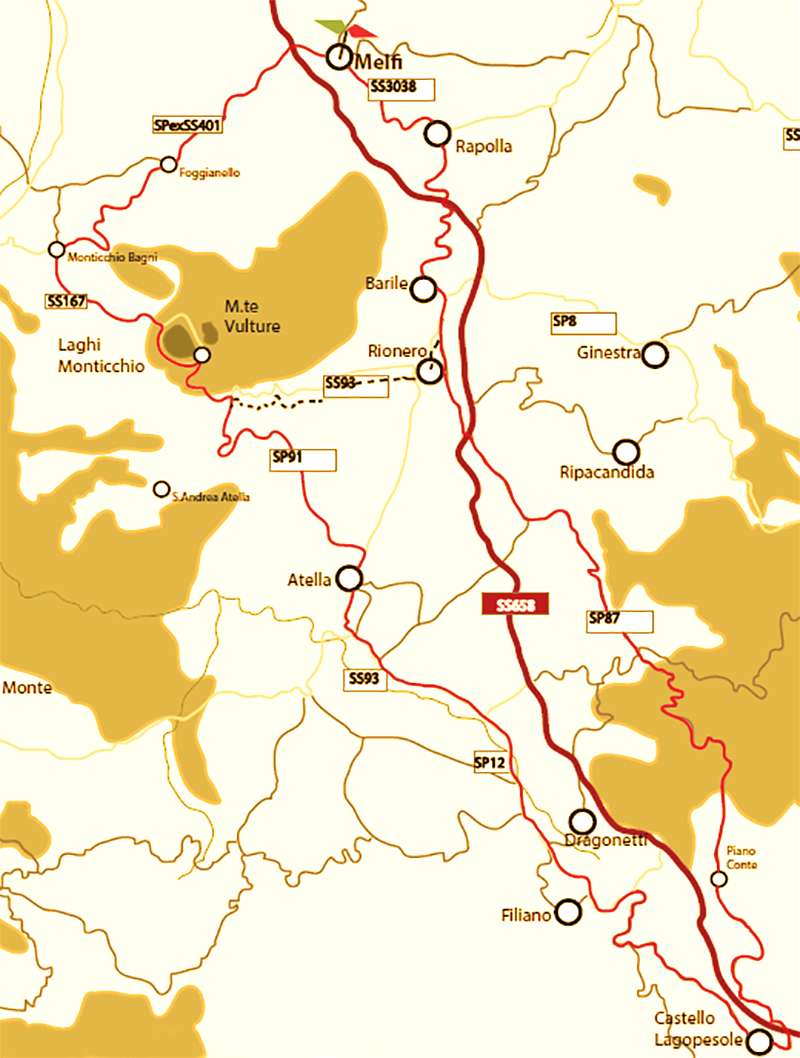 Melfi - Lagopesole e ritorno 82km