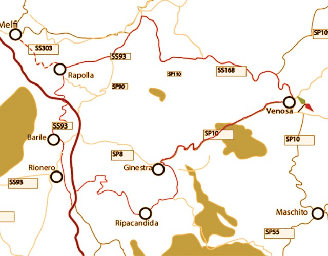 Venosa e le terre dell'Aglianico 40km