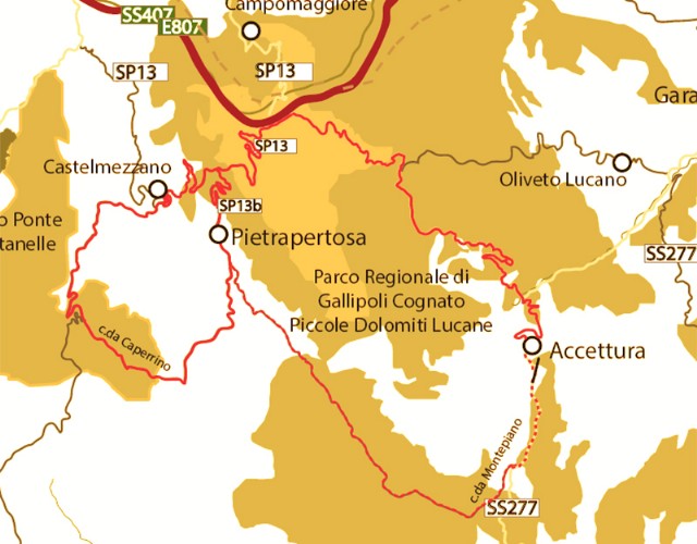 Parco delle Dolomiti Lucane 55km